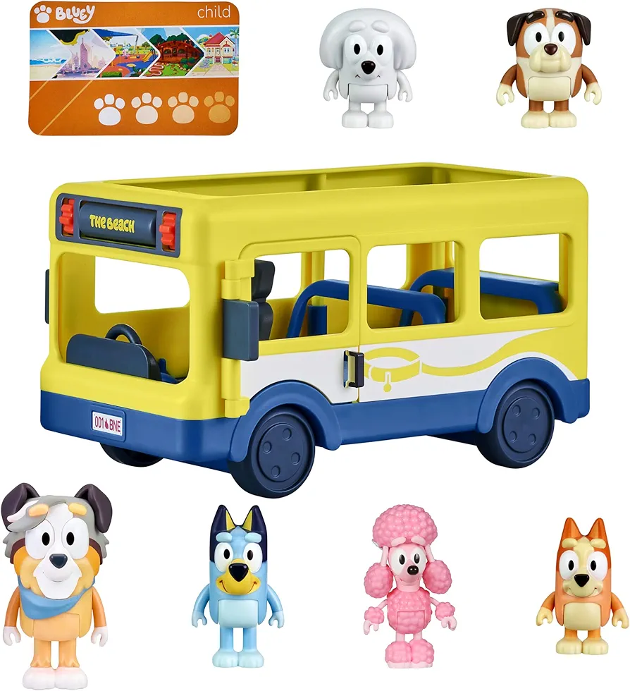 Bluey Bus + Mates, 2.5-3 inch Figures | Amazon Exclusive