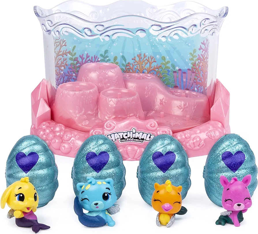 Hatchimals CollEGGtibles, Mermal Magic Underwater Aquarium with 8 Exclusive Characters (Amazon Exclusive Set), Girl Toys, Girls Gifts for Ages 5 and up