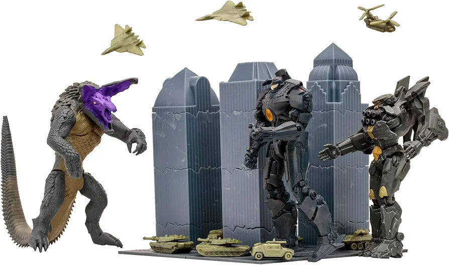 Pacific Rim McFarlane Toys Starter Pack Playset with Comic, Gold Label, Amazon Exclusive