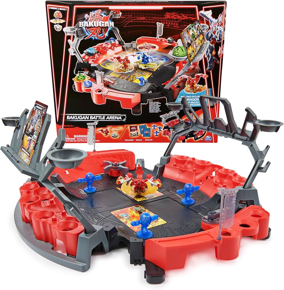 Bakugan Battle Arena with Exclusive Special Attack Dragonoid, Customizable, Spinning Action Figure and Playset, Kids Toys for Boys and Girls 6 and up