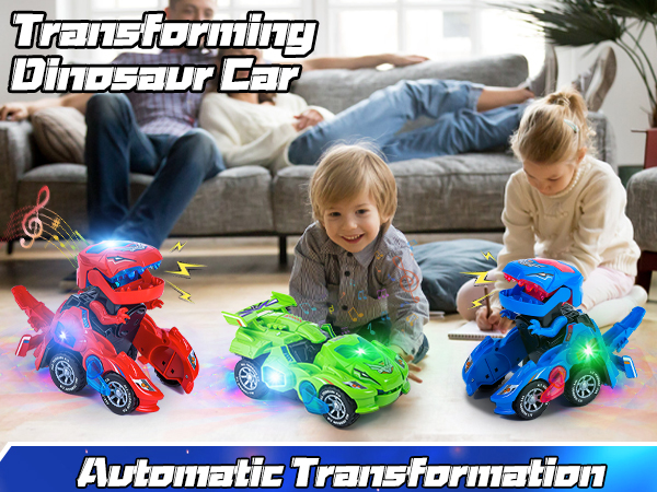 Transforming Dinosaur Car