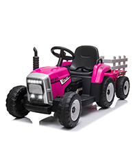 12V Pink electric kids tractor