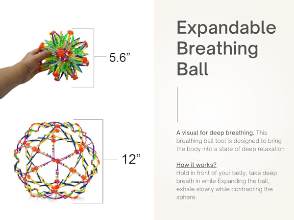 expandable ball breathing ball toy kid adult 