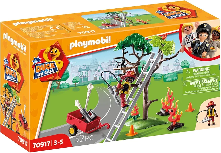 Playmobil Duck On Call - Fire Rescue Action: Cat Rescue