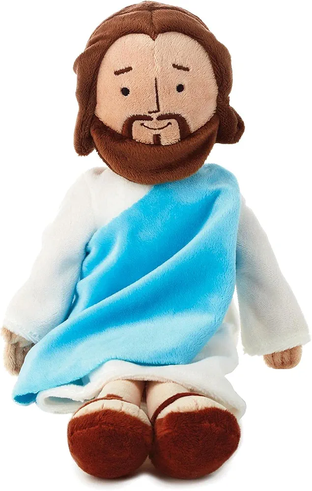 13 Inch My Friend Jesus Plush，Classic Christ Religious Savior Jesus Stuffed Plush Doll Toys with Smile Religious Party Favors Gift for Boys and Grils (Jesus), Medium