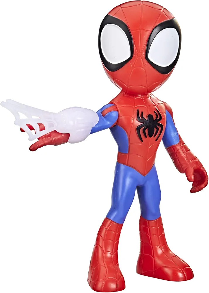 Spidey and His Amazing Friends Supersized Spidey 9-inch Action Figure, Preschool Super Hero Toy for Kids Ages 3 and Up