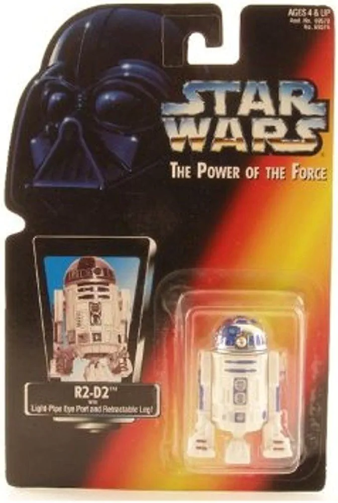 Star Wars, The Power Of The Force Red Card, R2-D2 Action Figure, 3.75 Inches