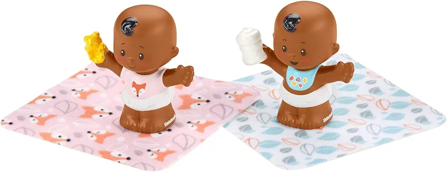 Fisher-Price Little People Snuggle Twins Figure Set for Toddlers