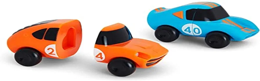 Munchkin® Magnet Motors™ Mix and Match Cars Toddler Bath Toy, 2 Pack, Blue/Orange