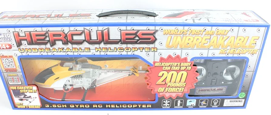 World Tech Toys 3.5CH Gyro Hercules Unbreakable Remote Control Helicopter