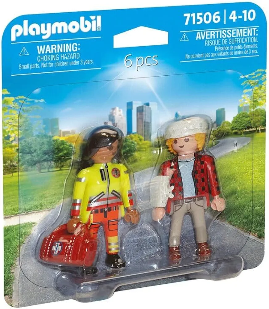 PLAYMOBIL DuoPacks Paramedic with Patient - 71506