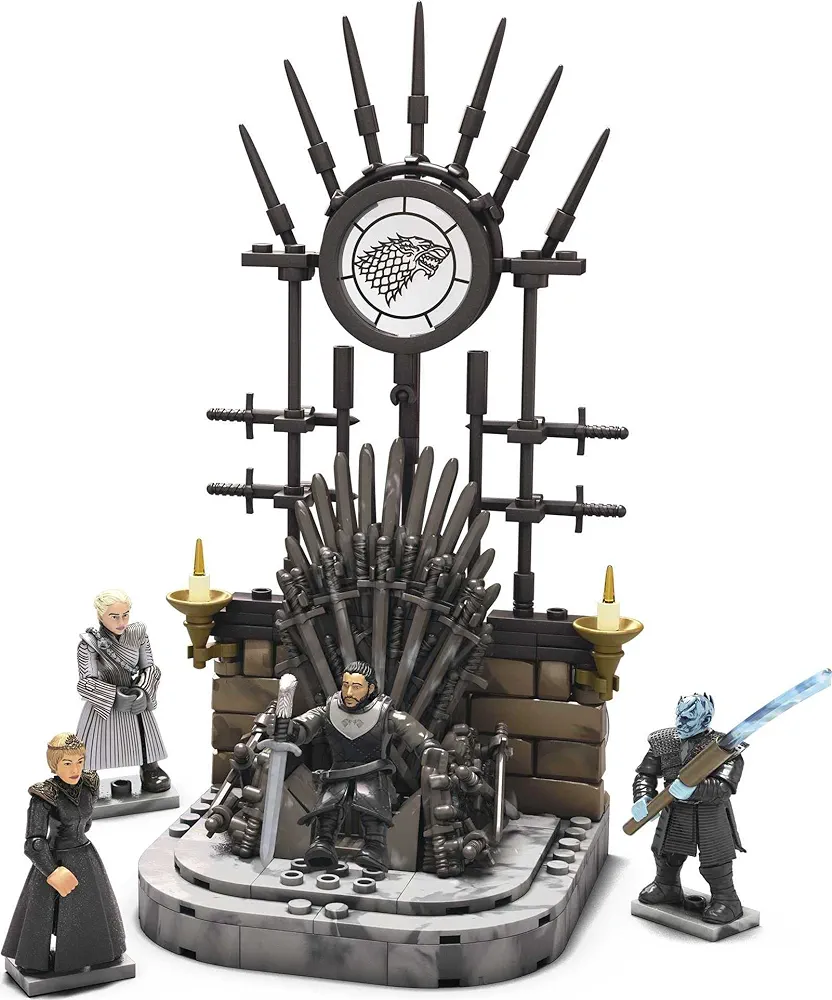 Mega -Construx -Game of Thrones The Iron Throne Construction Set with Character Figures,Building Toys for Collectors (260 Pieces)