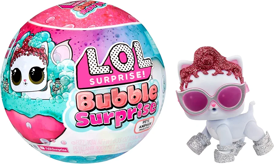 L.O.L. Surprise! Bubble Surprise Pets - Collectible Doll, Pet, Surprises, Accessories, Bubble Surprise Unboxing, Bubble Foam Reaction - Great Gift for Girls Age 4+