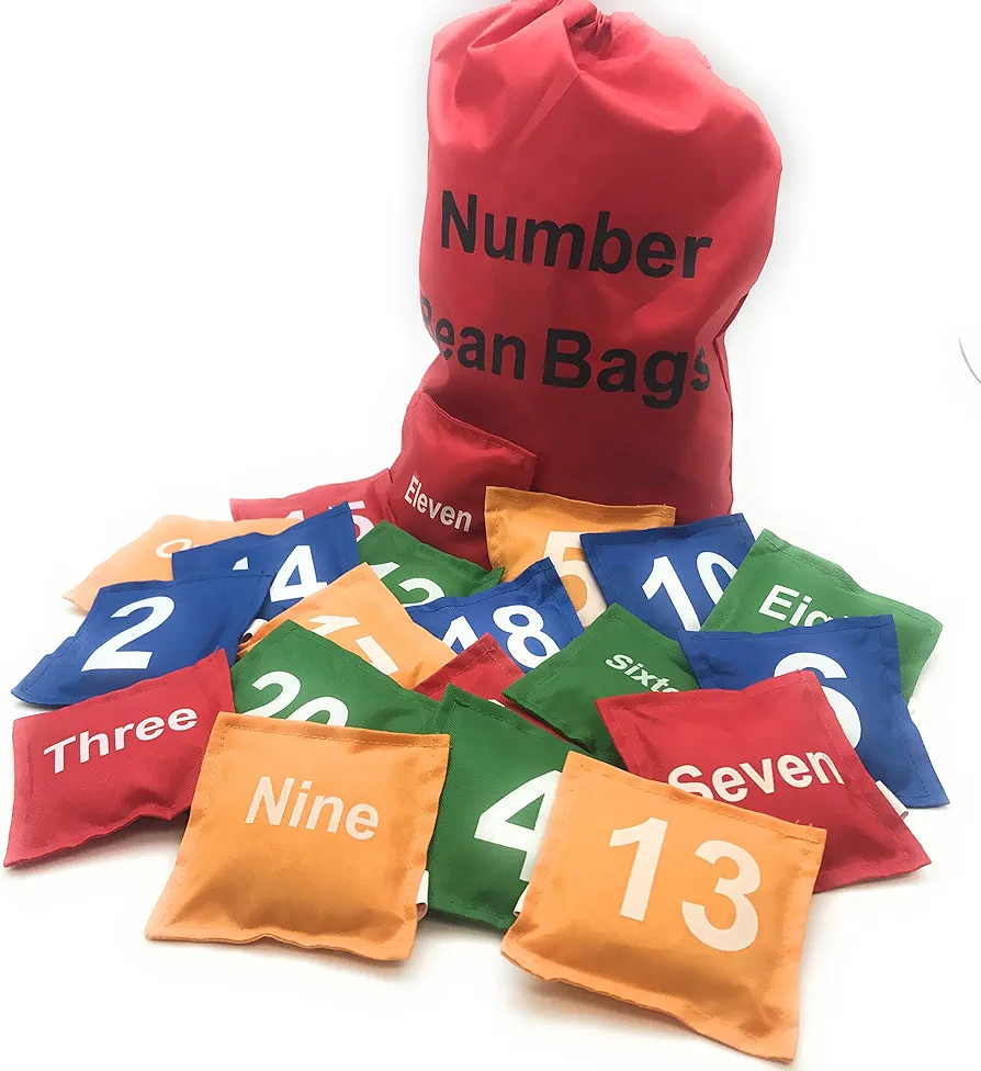 Oojami Number Beanbags Assorted 20 pc