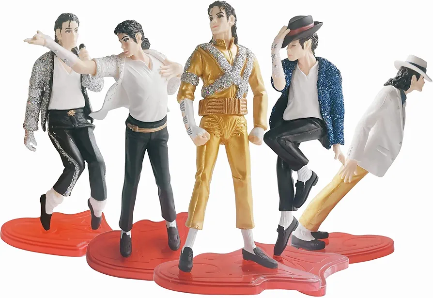 Michael Jacksn Dolls Set of 5 pcs Action Figures Set (Colorful)