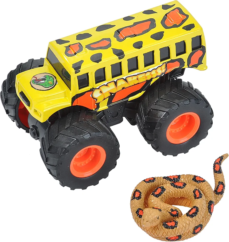 Wild Republic Anaconda & Truck Adventure Playset, Gifts for Kids, Imaginative Play Toy, 2Piece Set, Reptile, 4"