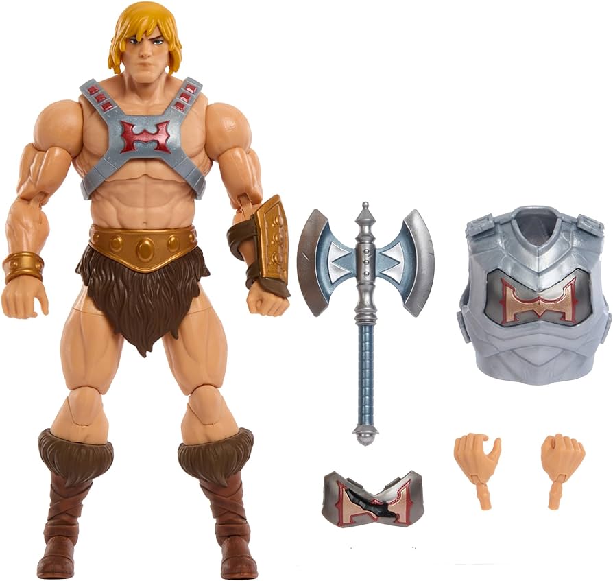 Masters of the Universe: Revolution Masterverse He-Man Action Figure with Removable Battle Armor, Deluxe Collectible with 30 Articulations, MOTU Toy