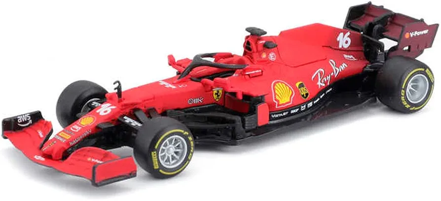 Bburago B18-36829L 1:43 F1 2021 Ferrari SF21 Leclerc, Assorted Colours,Unisex Children