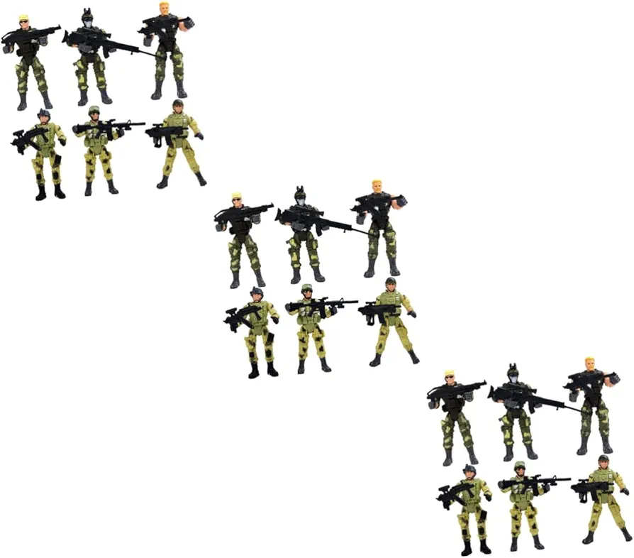 Totority 18 Pcs Models Minature Special Forces Model Men Figures Soldier Playset Model Special Forces Toys Special Forces Special Forces Palything Movable Counter Strike