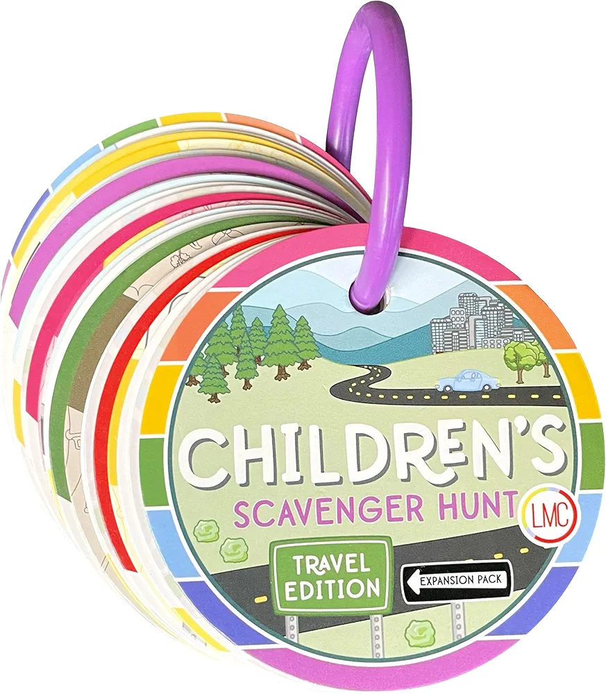 Children's Scavenger Hunt: Travel Edition - EXPANSION PACK | Toddler Car Activities | Road Trip Toys | Games for 2, 3 Year Old's & Up | Kids Educational Scavenger Hunt Cards