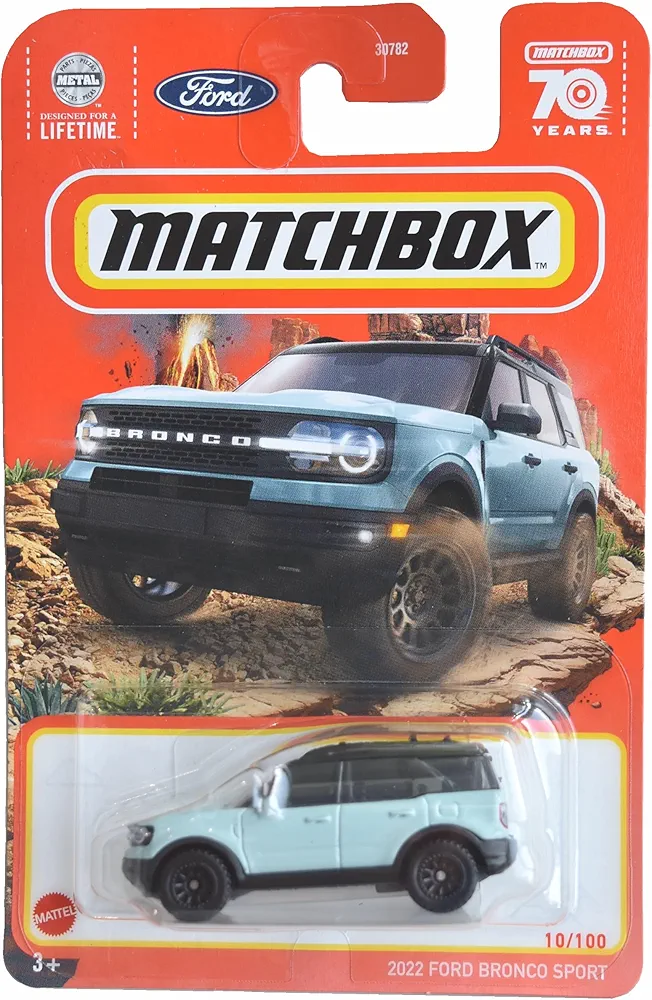 Matchbox 2022 Ford Bronco Sport, 70 Year 10/100