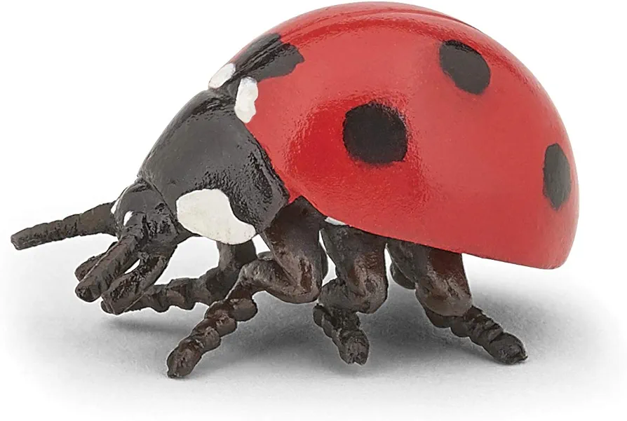 Papo -hand-painted - figurine -Wild animal kingdom - Ladybug -50257 -Collectible - For Children - Suitable for Boys and Girls- From 3 years old