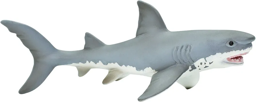 Safari Ltd. Great White Shark Figurine - Detailed 7" Plastic Model Figure - Fun Educational Play Toy for Boys, Girls & Kids Ages 3+