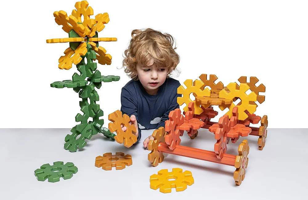 Polydron My First Octoplay Class Set, Natural Colored Construction Building Toy, Pre-K Educational Fine Motor Learning Resource, 42 Pieces, 2+ Years