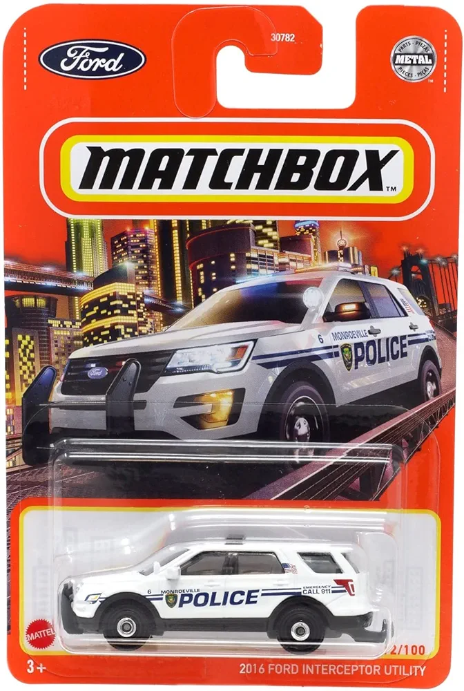 Hot Wheels Matchbox 2022 - 2016 Ford Interceptor Utility [Monroeville White] 92/100