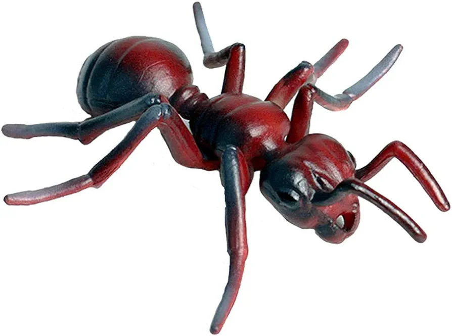 Realistic Animal Figures Red Ant Figurines Insect Toy, Science Project, Cake Topper, Early Educational Toys Birthday for Toddlers Kids Age 3 4 5