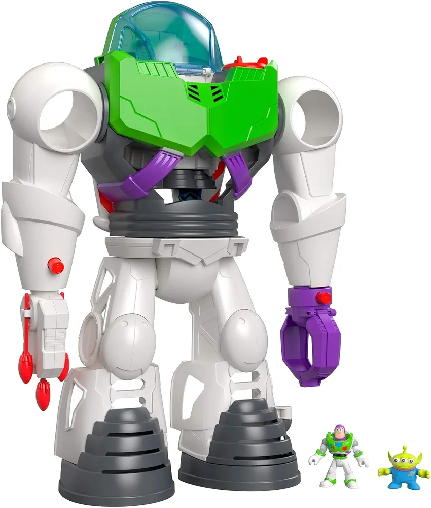 Fisher-Price Imaginext Preschool Toy Disney Pixar Toy Story Buzz Lightyear Robot Playset with Spaceship for Pretend Play Kids Ages 3+ Years