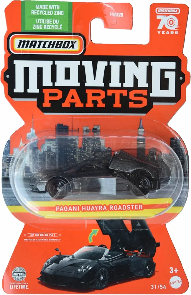 Matchbox Pagani Huayra Roadster, Moving Parts 31/54 70 Years