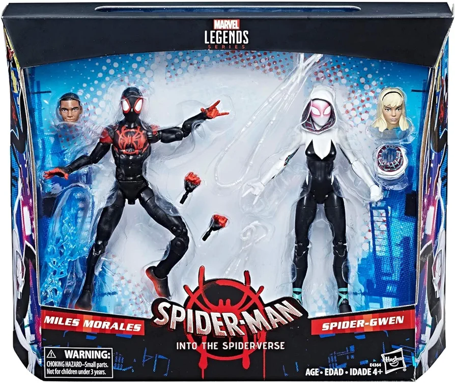 Marvel Legends Spider-Man Miles Morales Spider-Gwen Spider-Verse Exclusive