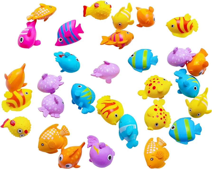 X Hot Popcorn 30Pcs Mini Sea Fish Sea Animals Figures Cartoon Mini Fish Mini Fish Figurines Miniature Fish Model