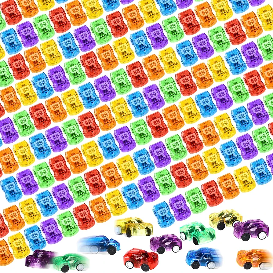 Jerify 240 Pack Pull Back Cars Bulk Mini Car Toys Assorted Colorful Cars Party Favor Pinatas Fillers Small Vehicles for Party Favors Holiday Goodie Bag Stuffers Teacher Treasure Prize Boys Girls