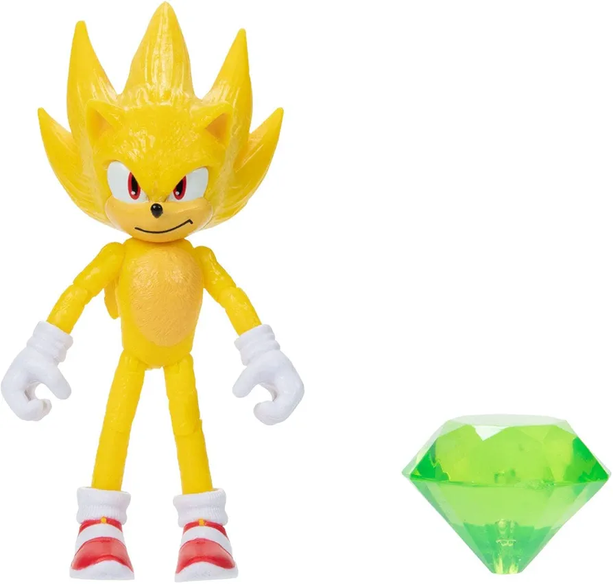 Sonic The Hedgehog 2 Movie Series 4-inch Action Figure Super with Master Emerald 41497