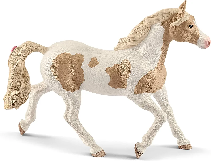 Schleich Horse Club, Realistic Horse Toys for Girls and Boys Paint Horse Mare Spotted Horse Toy, Ages 5+