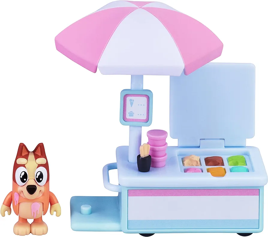 Bluey Ice Cream Cart - Vehicle and 2.5-3" Bingo Figure Pack