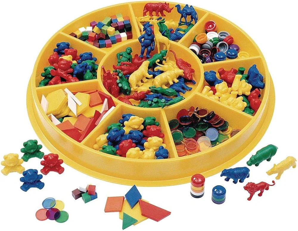 Excellerations Classroom Math Sorting Center Pack of 341 Pieces Early Math Skills, Educational Toy, Preschool, STEM, Kids Toys