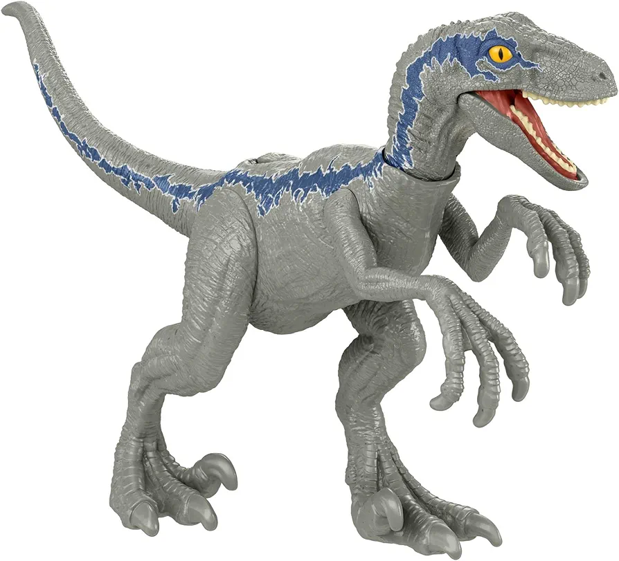 Jurassic World Dominion 2022 Movie Series Ferocious Pack Velociraptor Blue