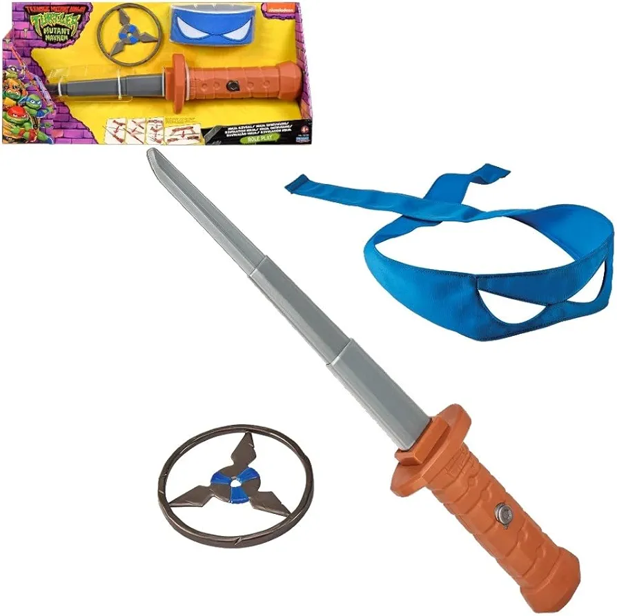 Teenage Mutant Ninja Turtles: Mutant Mayhem Leonardo Katana Sword Basic Role Play Set by Playmates Toys