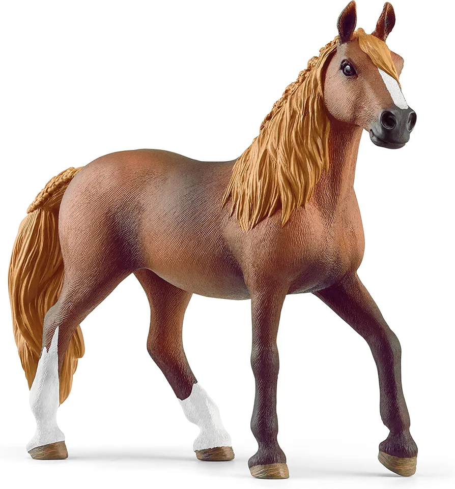 Schleich Horse Club 2023 Authentic Majestic Peruvian Pasos Mare Horse Figurine - Realistic Detailed Riding Horse Mare Toy for Boys and Girls Imagination and Play, Highly Durable Gift for Kids Ages 5+