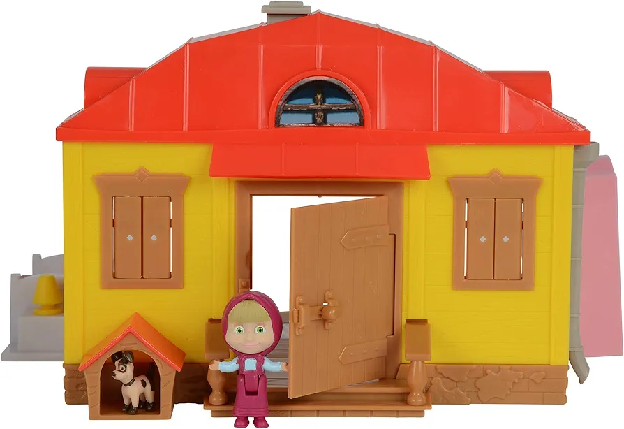 Simba Masha and The Bear Masha’s House Playset Toys for Kids, Ages 3+, Nylon/a