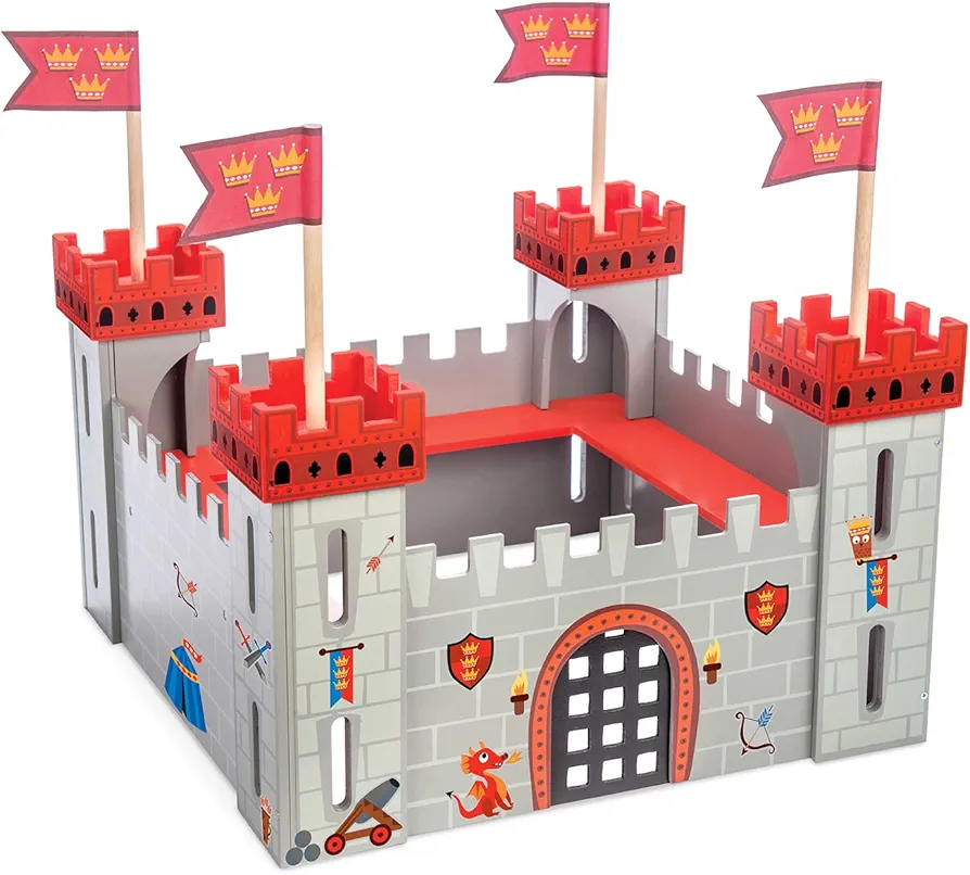 Le Toy Van Castle Playset, My First Castle - Red