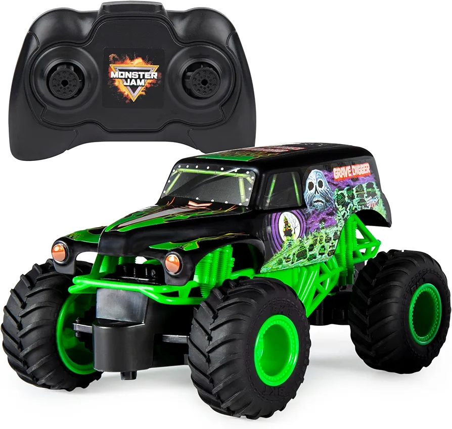 Monster Jam, Official Grave Digger Remote Control Monster Truck, 1:24 Scale, 2.4 GHz, Kids Toys for Boys and Girls Ages 4 and up