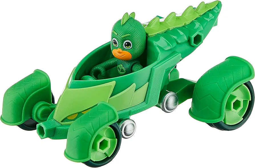 PJ Masks Gekko-Mobile Preschool Toy, Gekko Car with Action Figure for Kids Ages 3 and Up