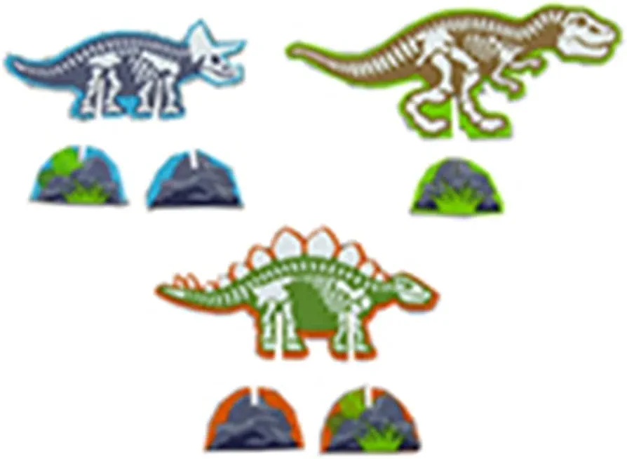 Replacement Parts for Fisher-Price Dinosaur Discovery Playset - GMN42 ~ Set of 3 Felt Dinosaur Figures with Stands