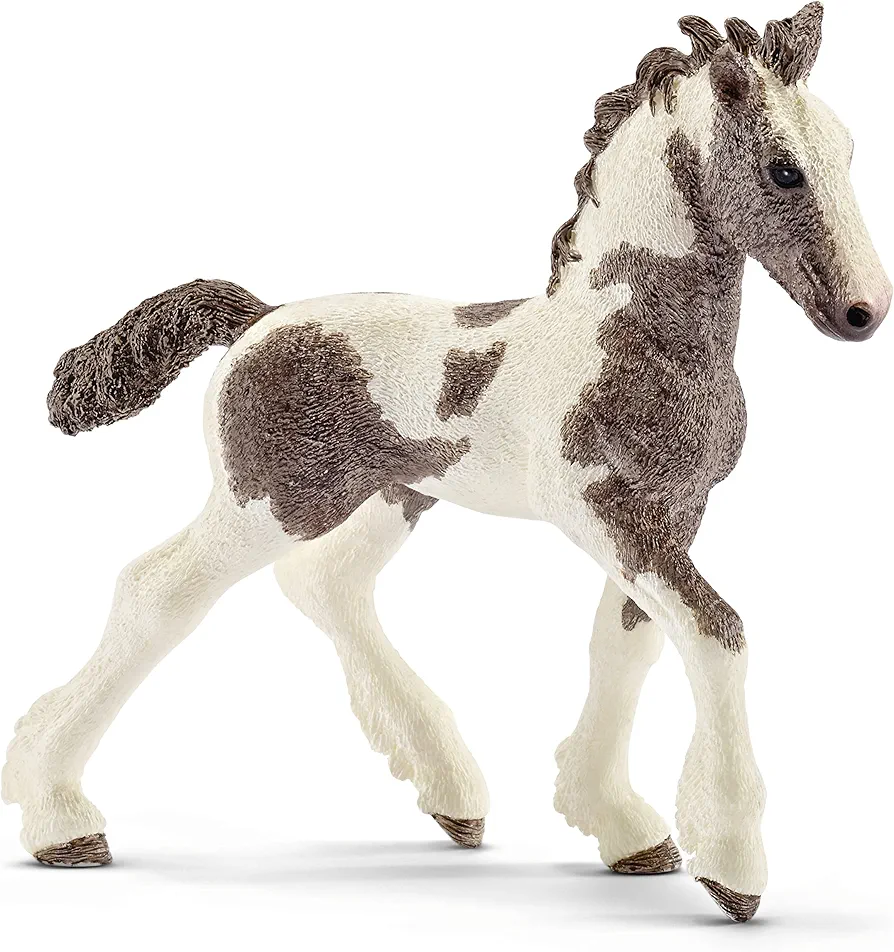 Schleich Farm World, Realistic Farm Animal Horse Toys for Kids and Toddlers, Tinker Foal Toy Figurine, Ages 3+