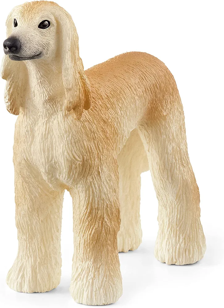 Schleich Farm World, Cute and Realistic Dog Toy Animals For Boys and Girls, Afghan Hound Dog Figurine, Ages 3+