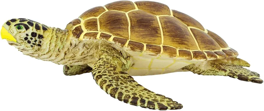 Safari Ltd. Loggerhead Turtle Figurine - Hand-Painted, Lifelike 3.75" Model Figure - Educational Toy for Boys, Girls & Kids Ages 3+